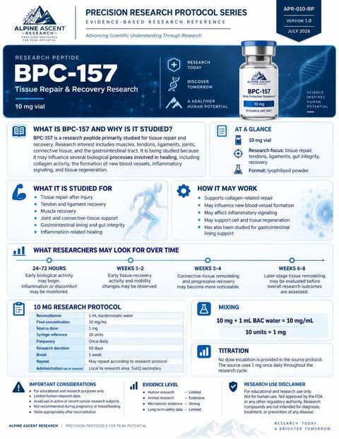 BPC-157 Alpine Ascent data sheet preview
