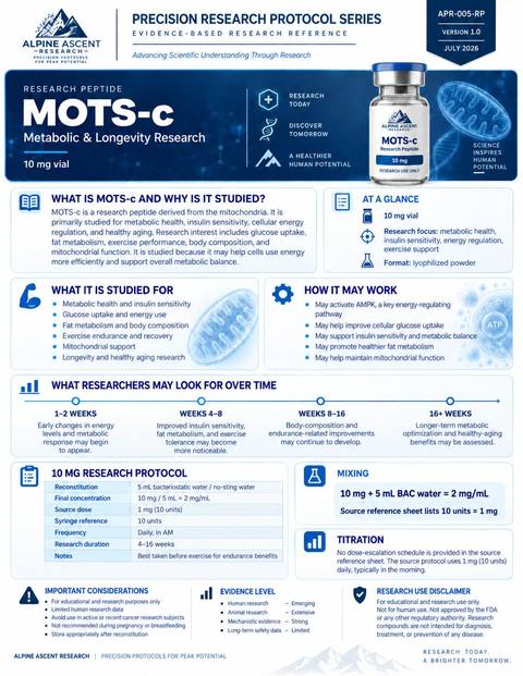 MOTS-c Alpine Ascent data sheet preview