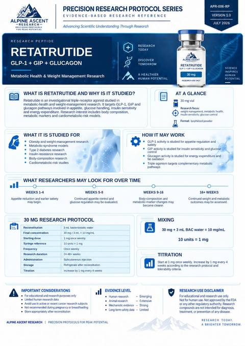 Retatrutide Alpine Ascent data sheet preview